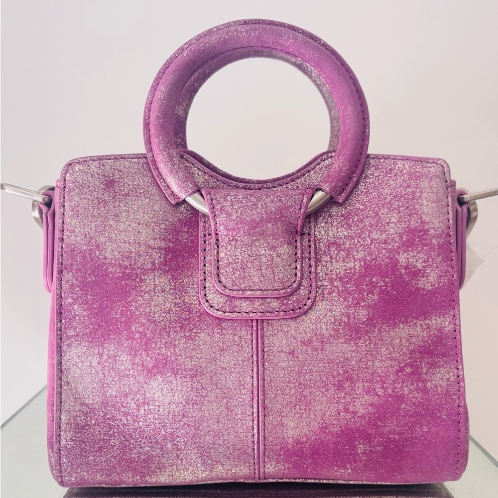 COPY - Hobo NWT hot Pink metallic leather mini crossbody/satchel with shoulder …